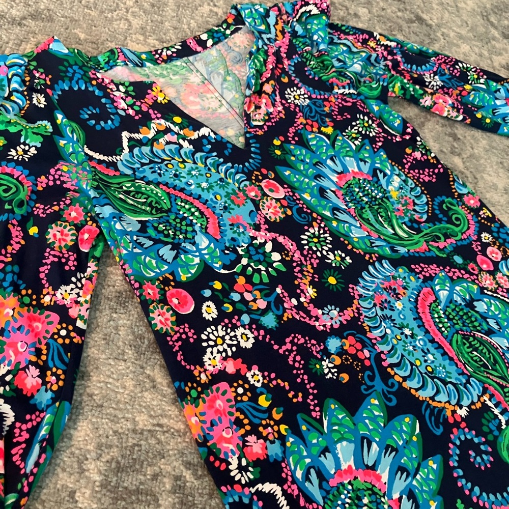 Lilly Pulitzer Multicolor Floral Pattern Dress